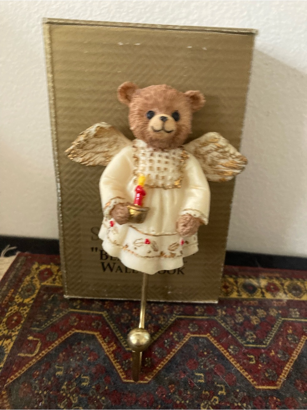 Silvestri Gold "Bear Angel" Wall Hook Decor